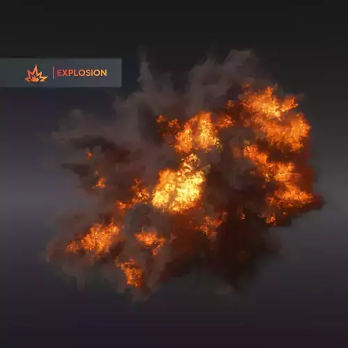 High Resolution Grenade Explosion 3D model