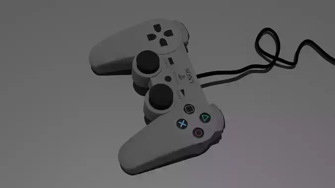 Sony PlayStation 1 DualShock 3D model