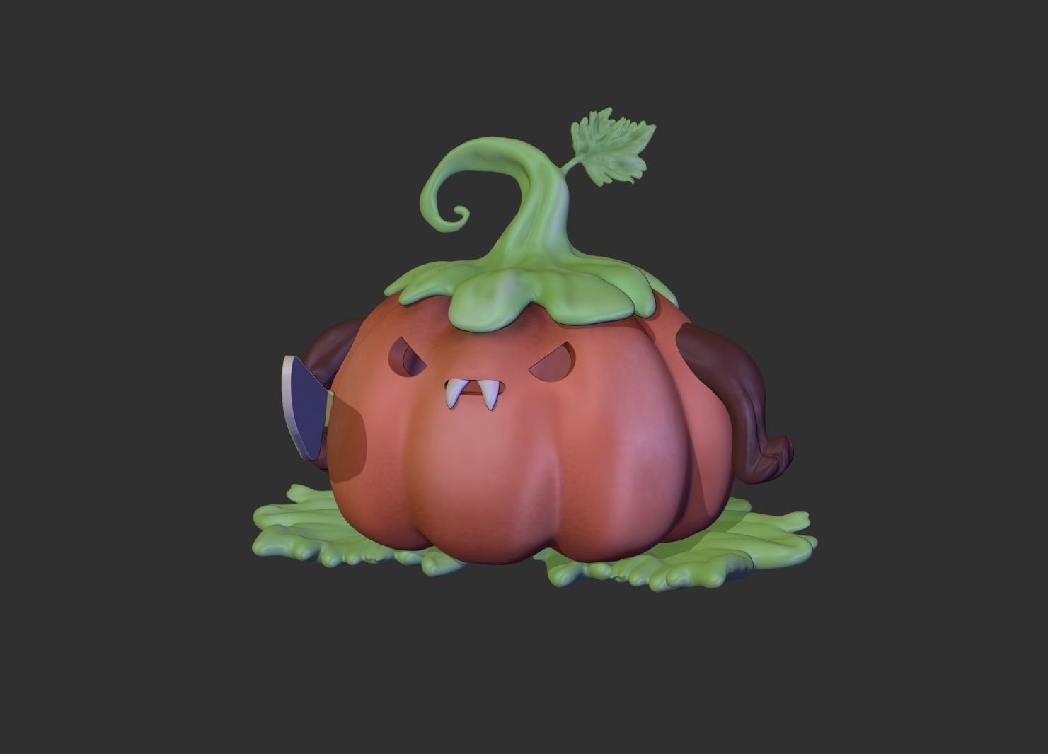 HALLOWEEN SCARY PUMPKIN 3D print model_1