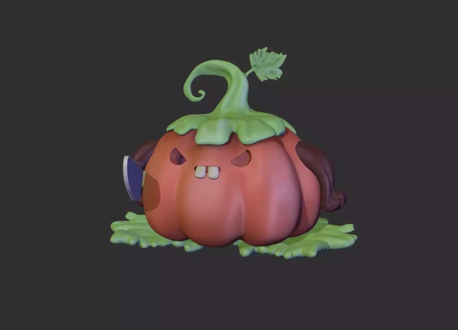 HALLOWEEN SCARY PUMPKIN 3D print model_0