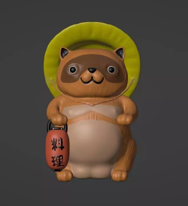 Tanuki 3D print model