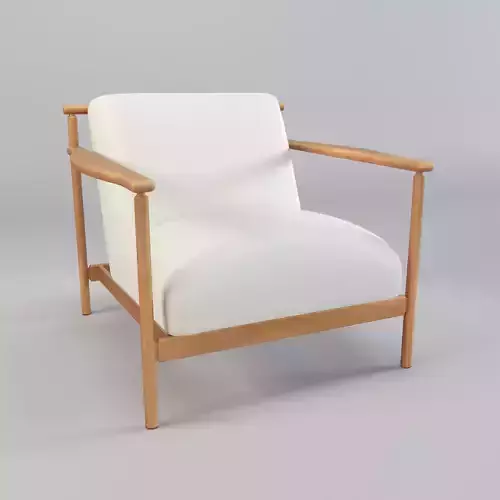 Upholstered Wood Frame Accent Chair - armchair - sofa