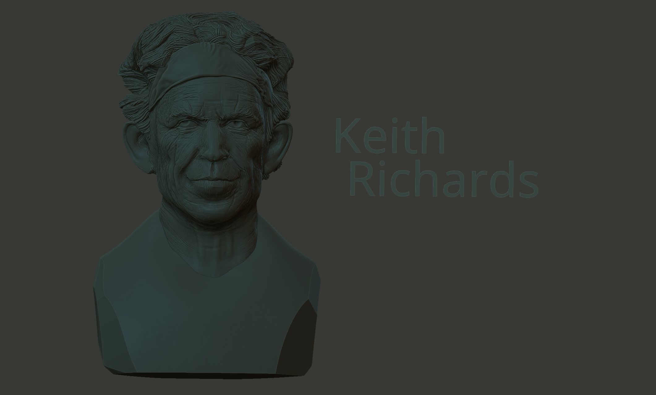 Keith Richards 3D print model_7