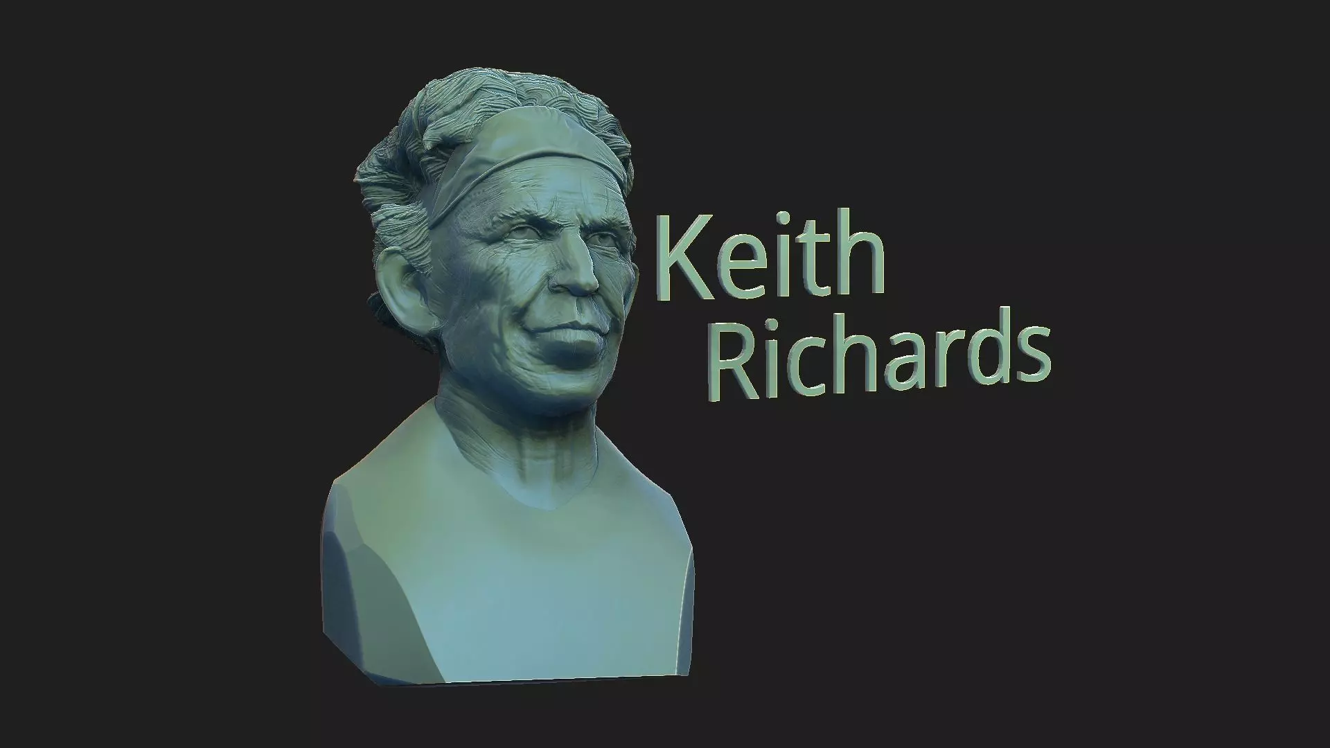 Keith Richards 3D print model_0