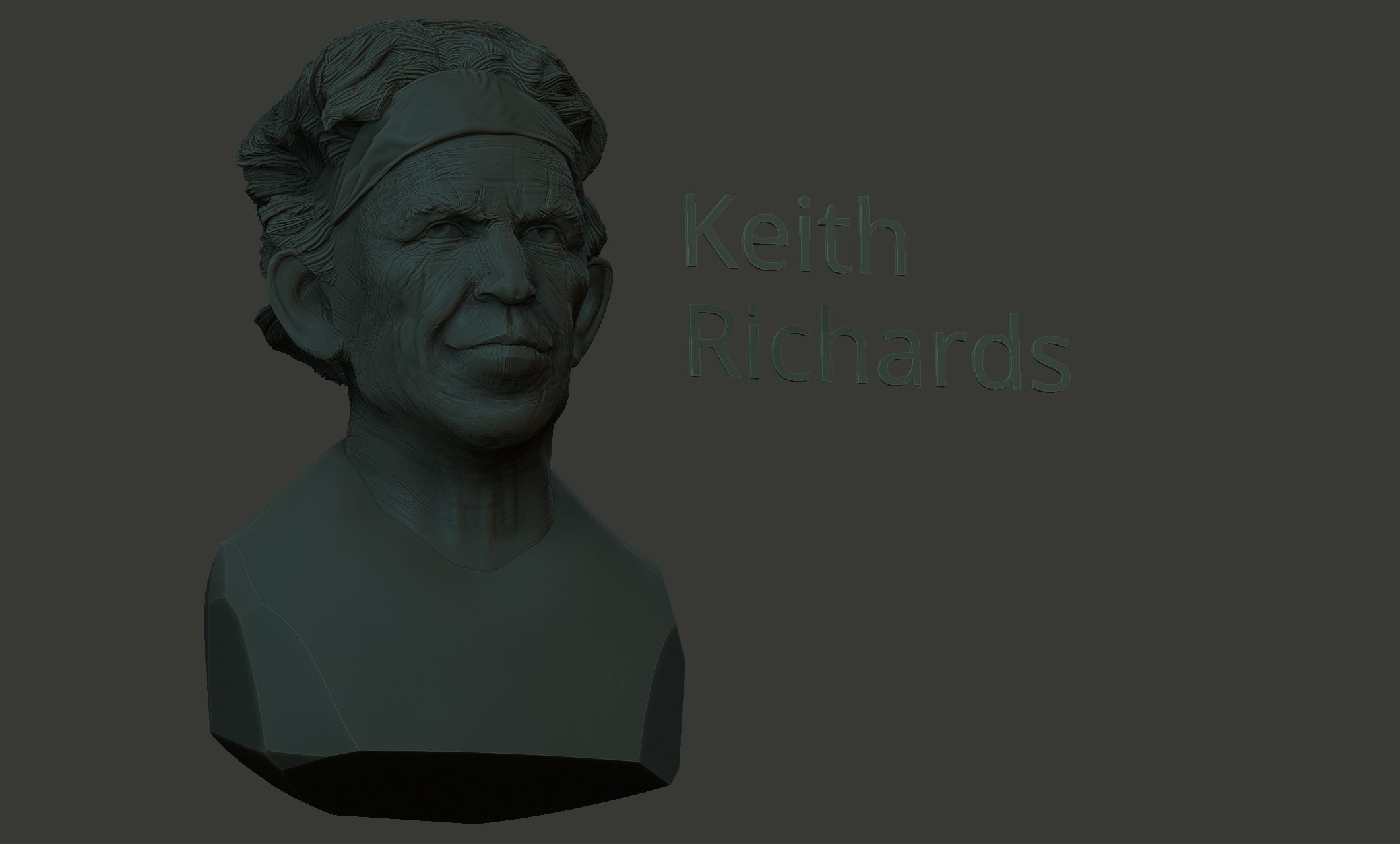 Keith Richards 3D print model_1
