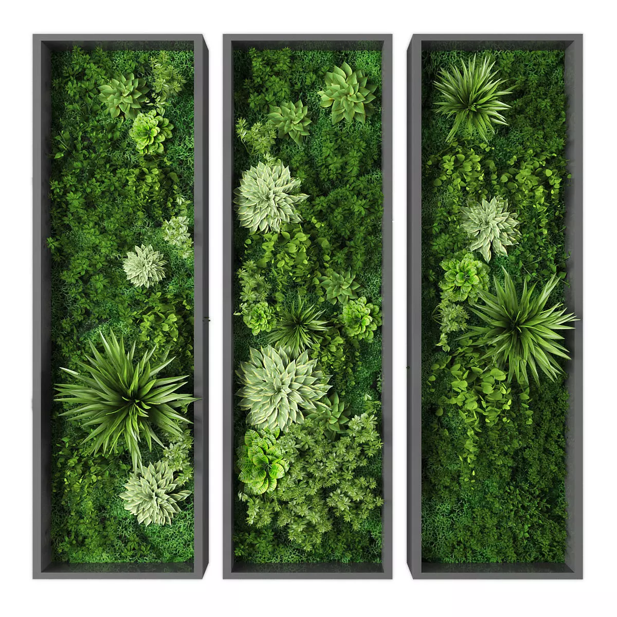 Vertical garden 234 Low-poly 3D model_0