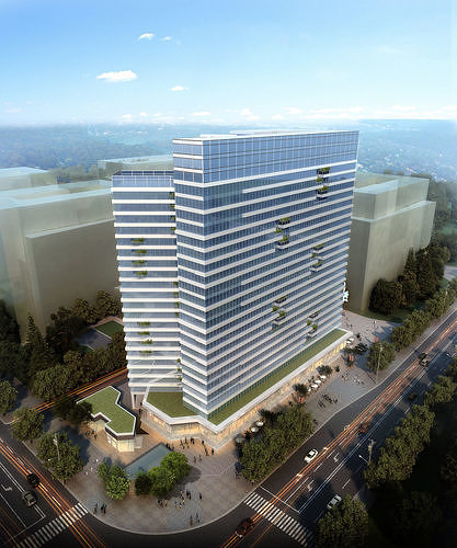 3Dmax fashion city commercial square building 318 3D model