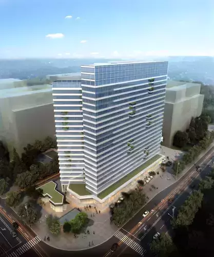 3Dmax fashion city commercial square building 318