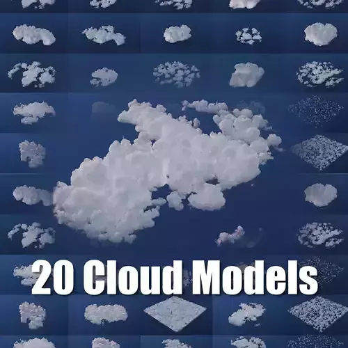 3D Volumetric Cloud Pack 3D model