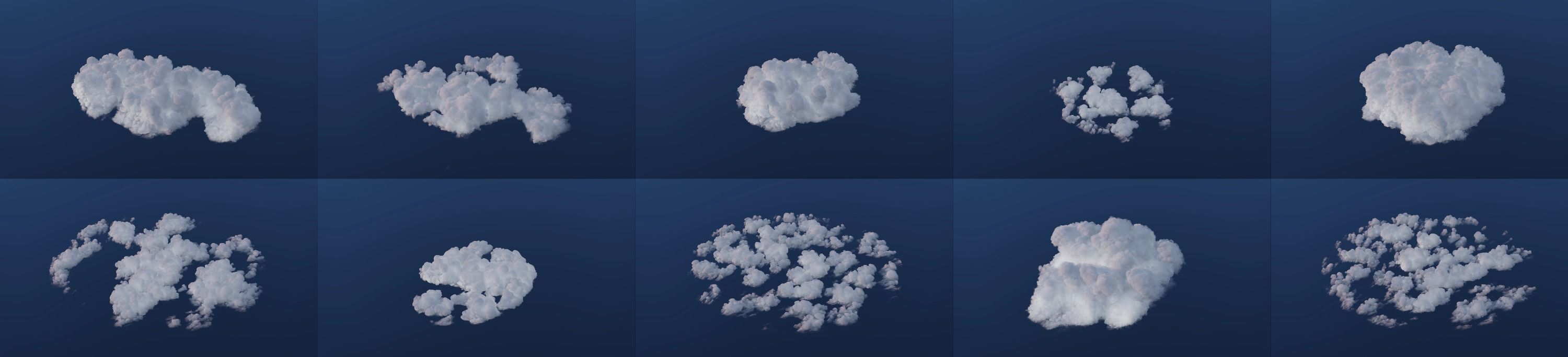 3D Volumetric Cloud Pack 3D model_2