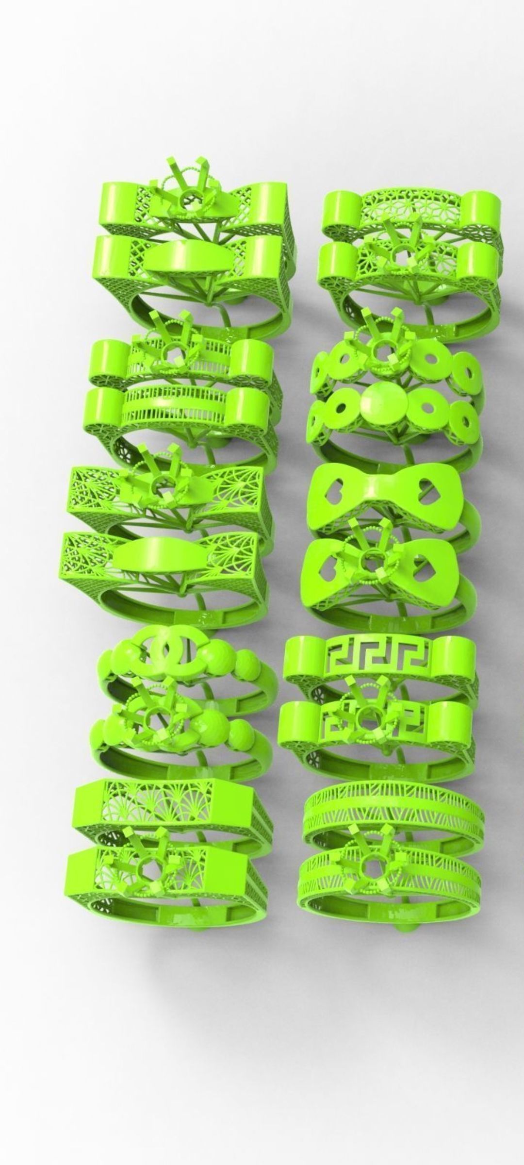 33 new beautiful rings model ready for print stl ring 3D print model_10