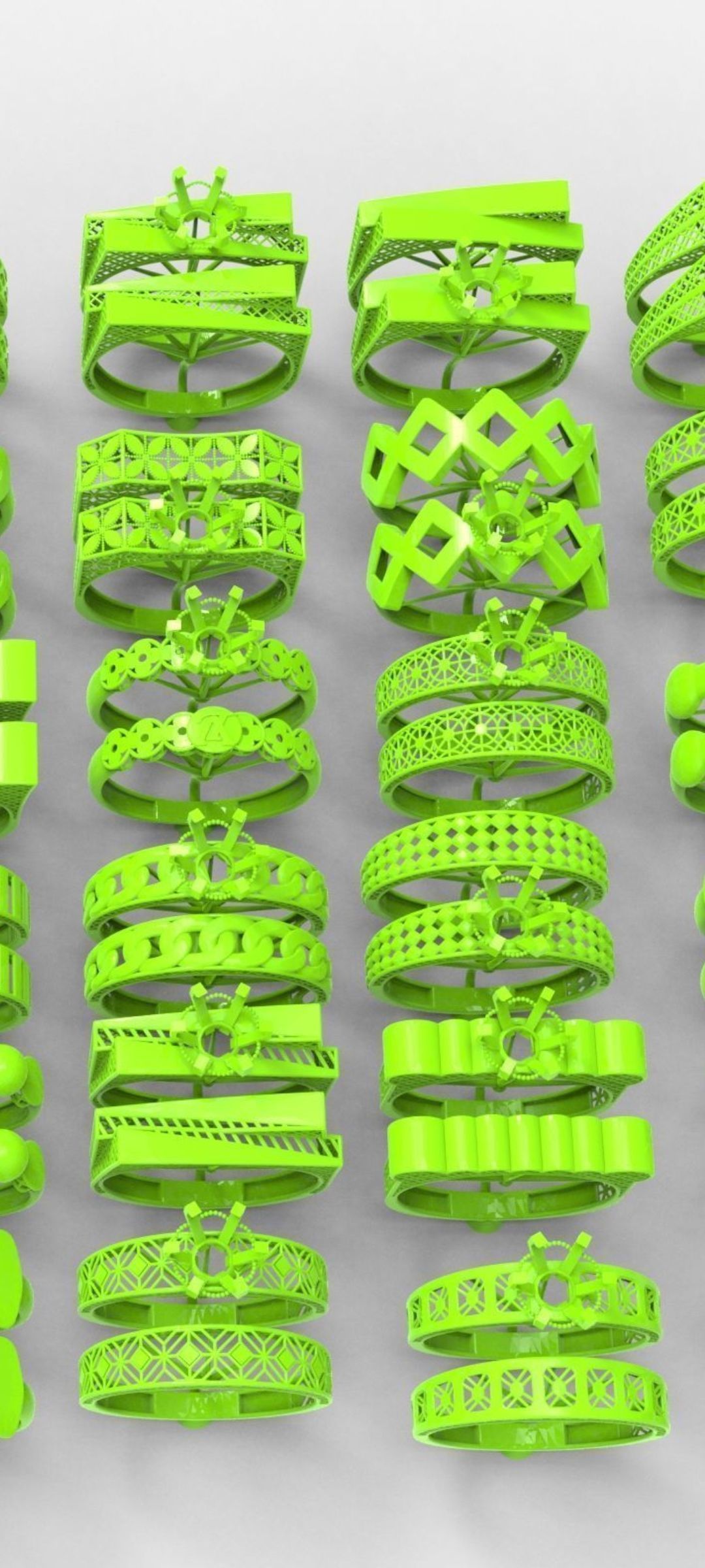 33 new beautiful rings model ready for print stl ring 3D print model_6