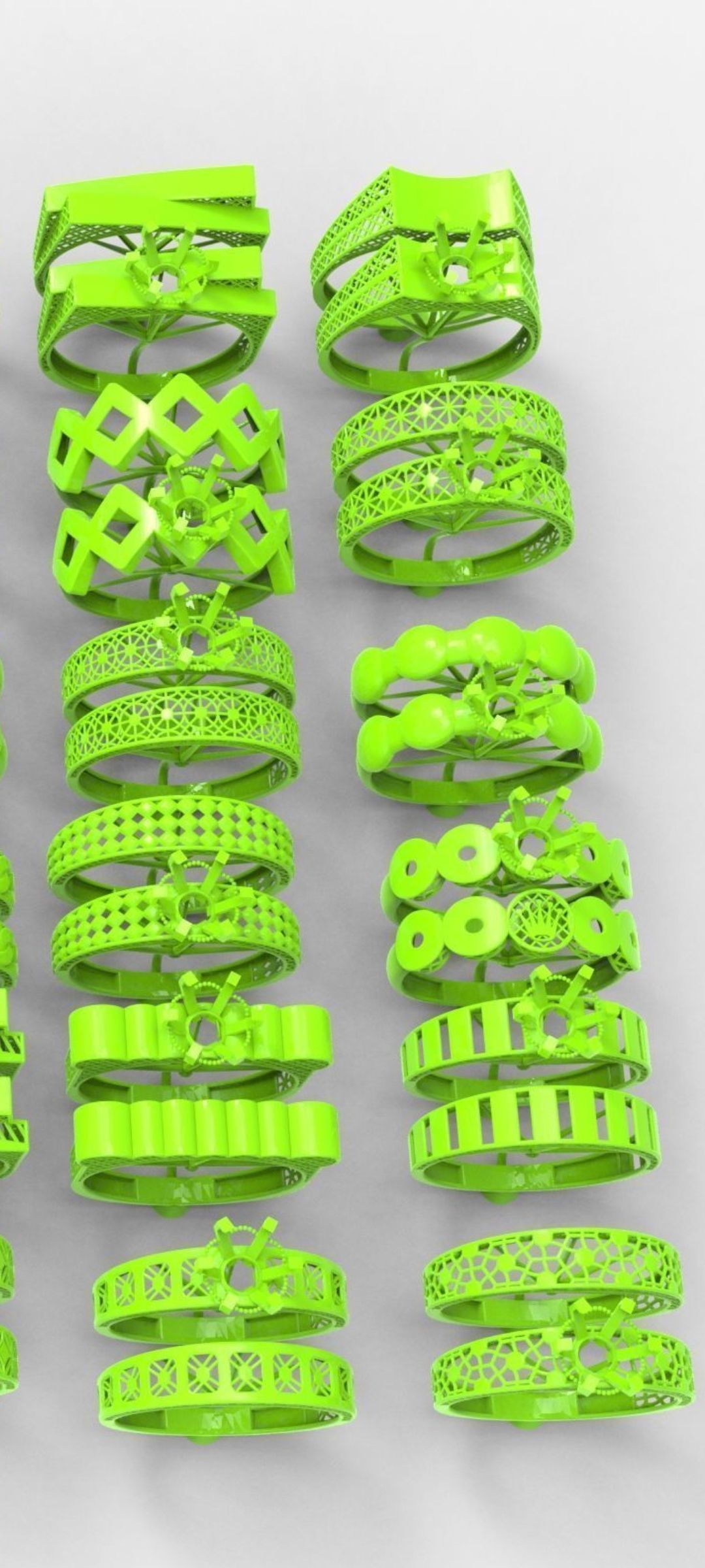 33 new beautiful rings model ready for print stl ring 3D print model_7