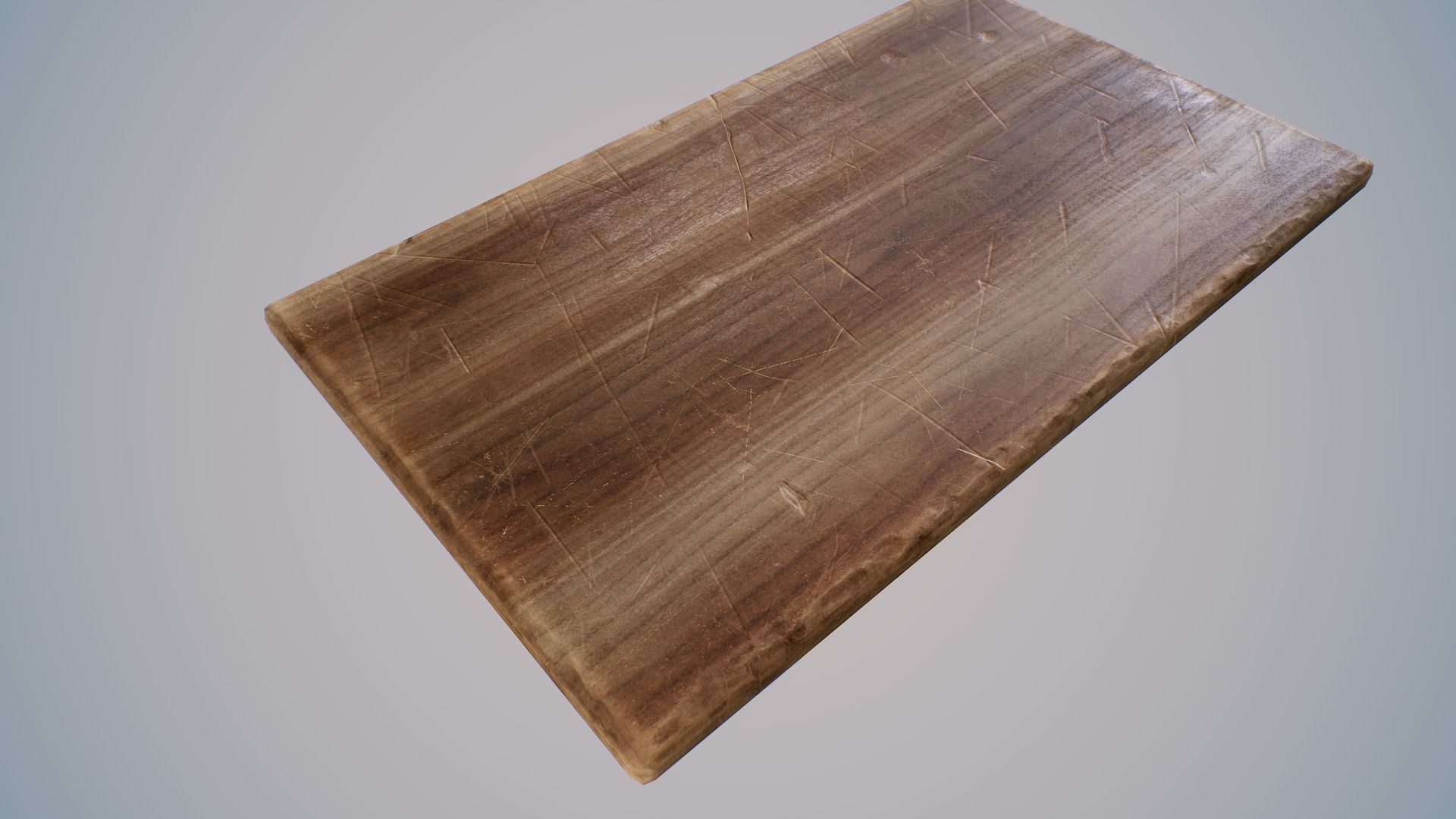 Wooden Cutting Board Low-poly 3D model_9