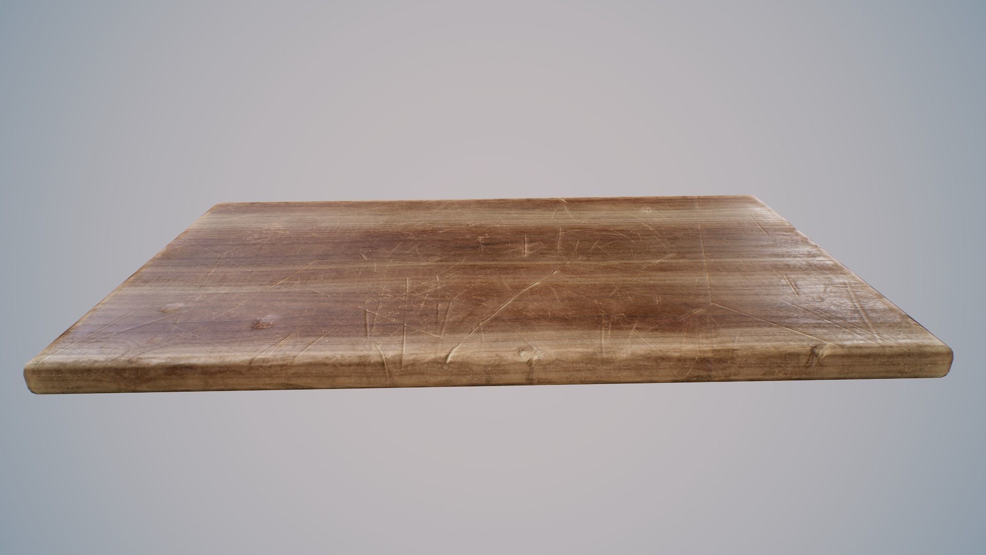 Wooden Cutting Board Low-poly 3D model_2