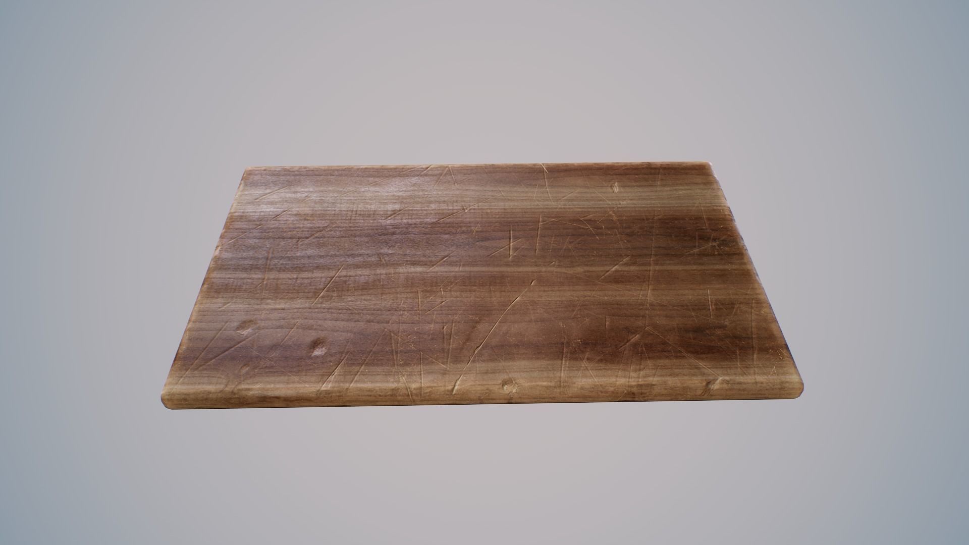 Wooden Cutting Board Low-poly 3D model_4