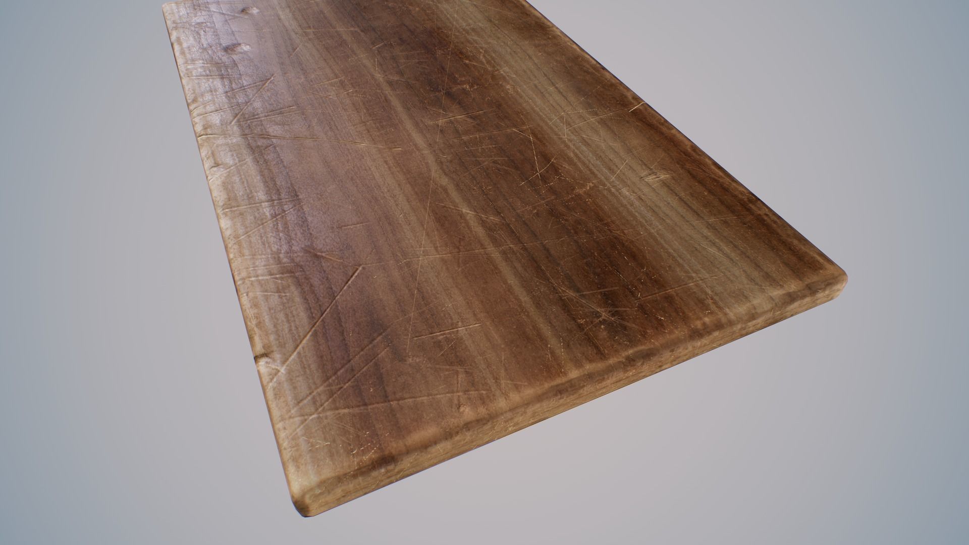 Wooden Cutting Board Low-poly 3D model_5