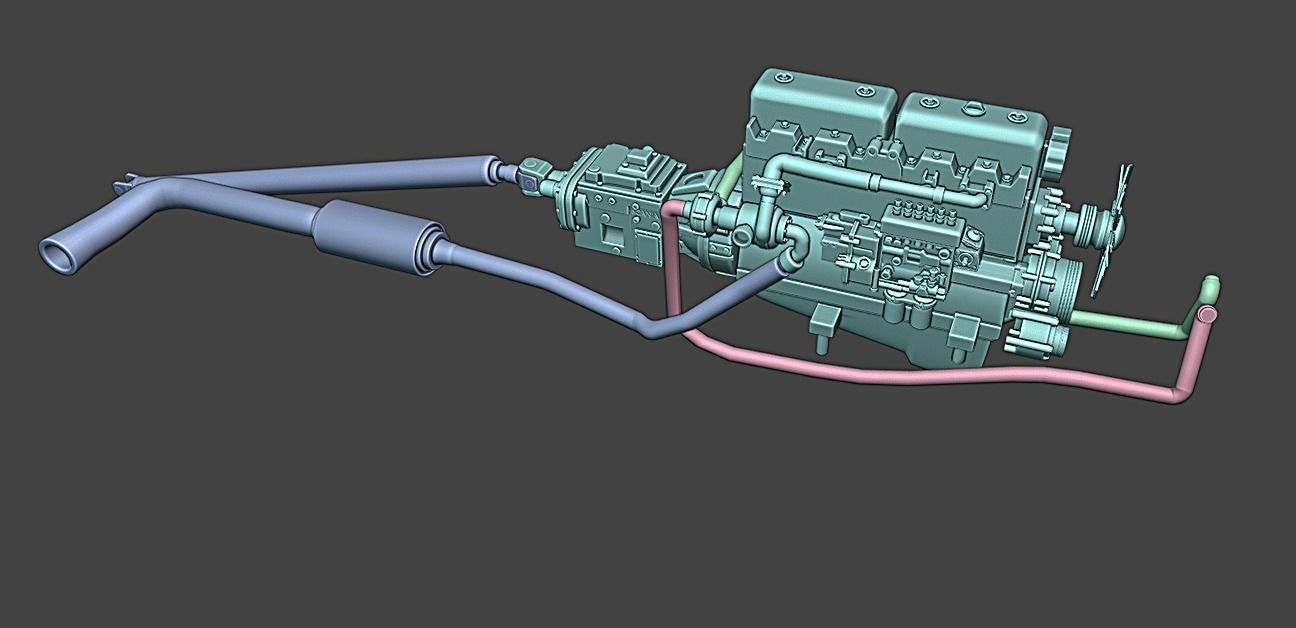 SCANIA 111 TOCO BED CABIN 3D print model_12
