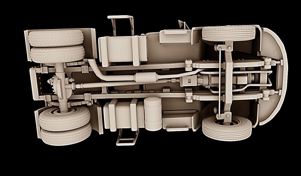 SCANIA 111 TOCO BED CABIN 3D print model_6