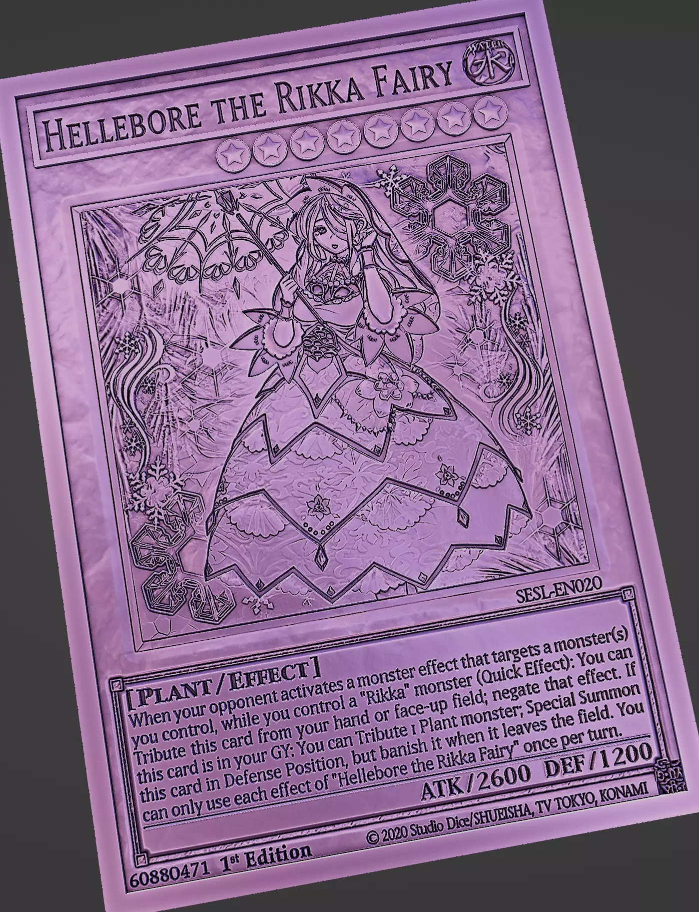 hellebore the rikka fairy - yugioh 3D print model