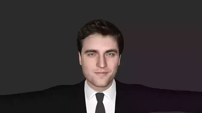Robert Pattinson  Hyper Realistic Full Body Rigged Character 3D model