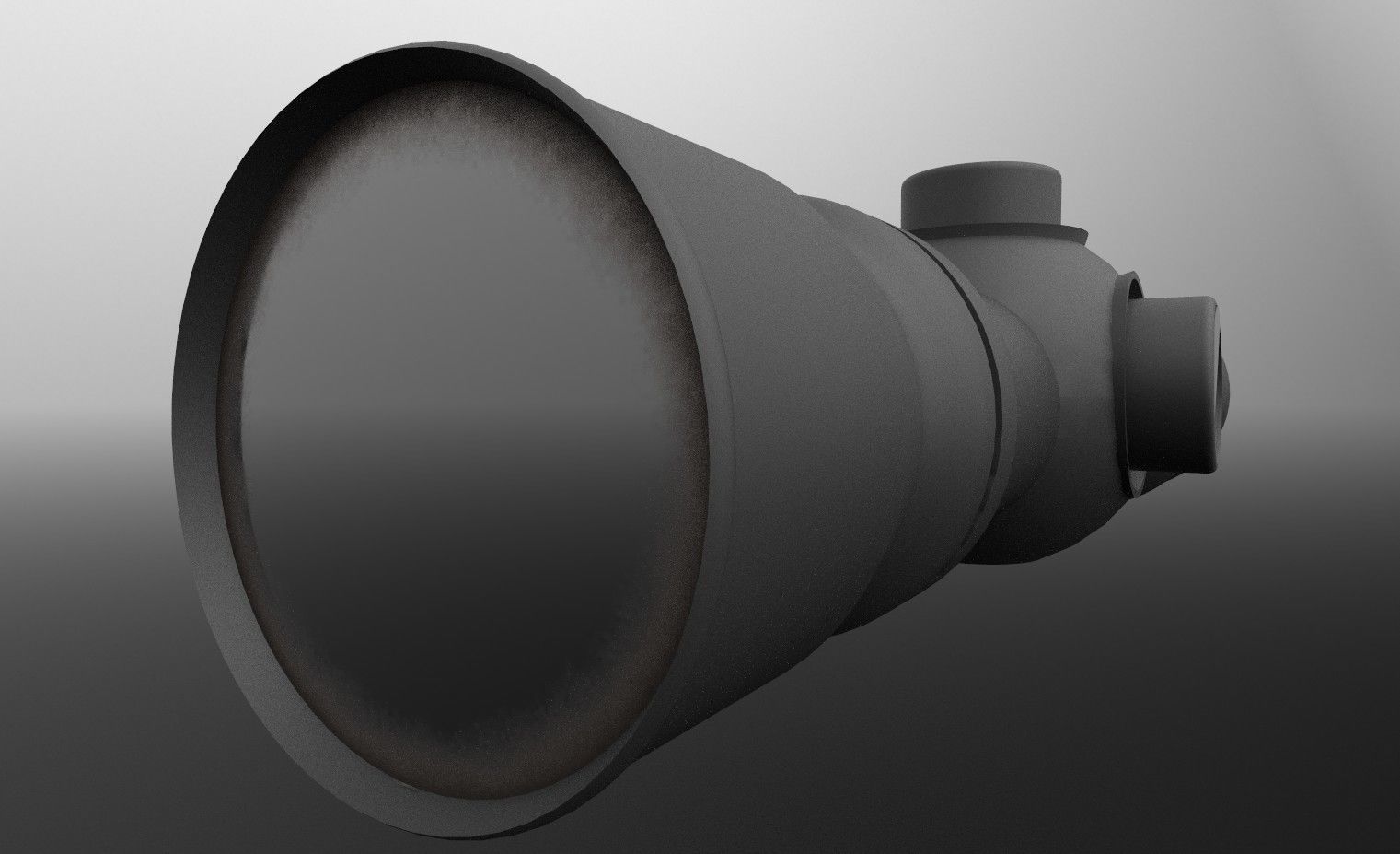  High-Resolution Weapon Lens Model Low-poly 3D model_5