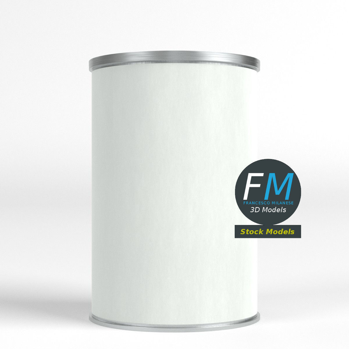 Cylindrical money box 3D model_3