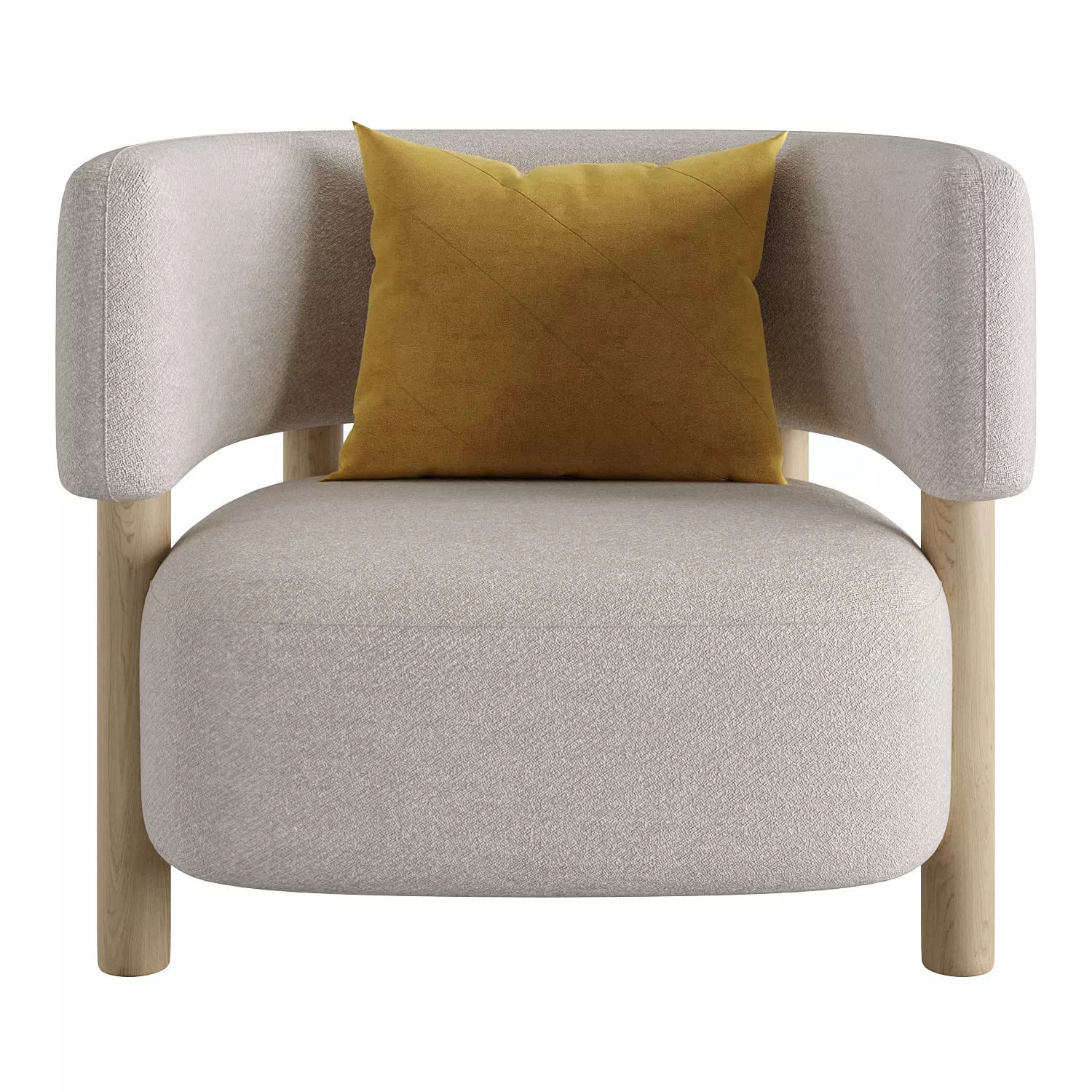 armchair by karimoku 3D model