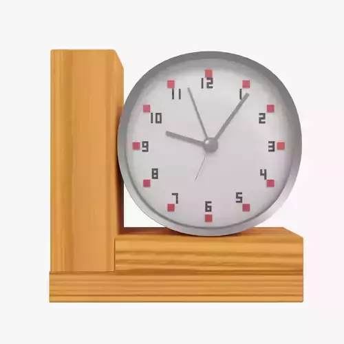 Wood standing clock02