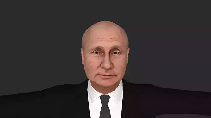 Vladimir Putin Hyper Realistic Fully Rigged 3D Character 3D model