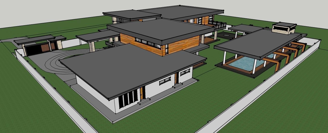MID-CENTURY MODERN-CONTEMPORARY HOUSE 3D model_7