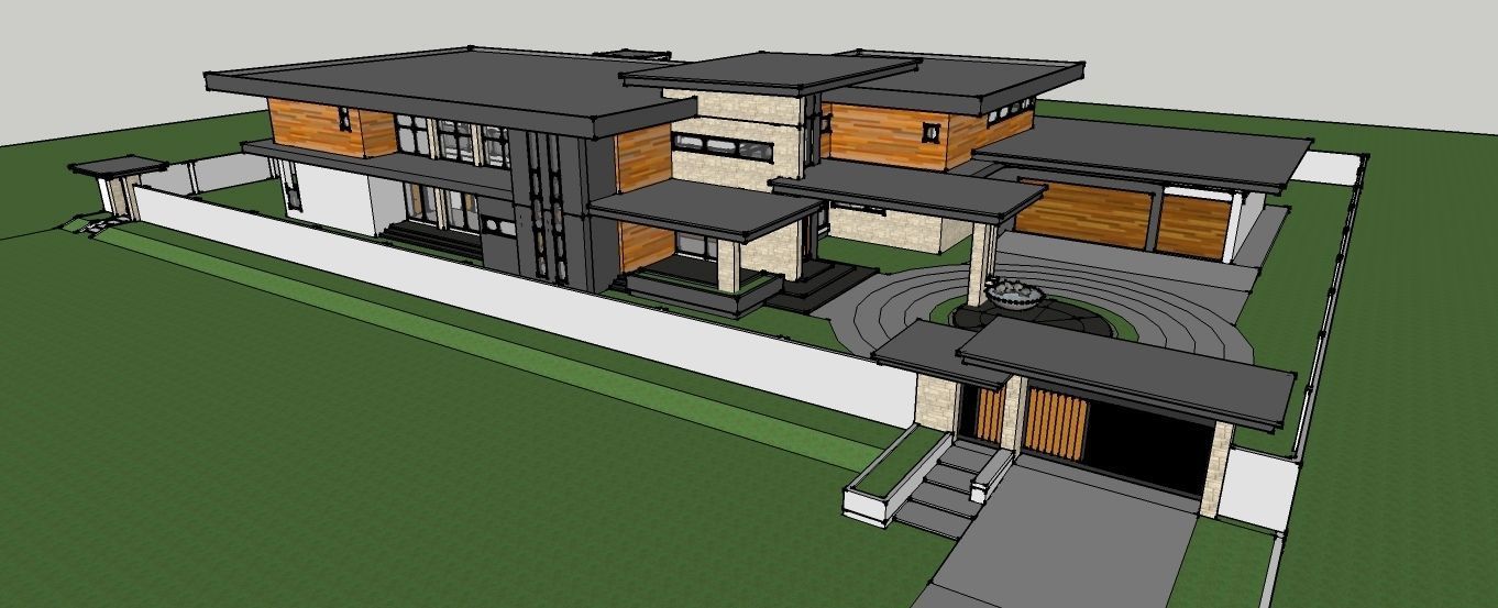 MID-CENTURY MODERN-CONTEMPORARY HOUSE 3D model_5