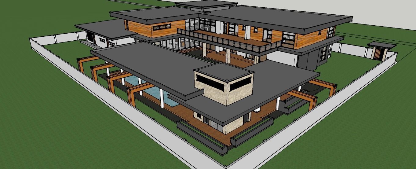 MID-CENTURY MODERN-CONTEMPORARY HOUSE 3D model_8