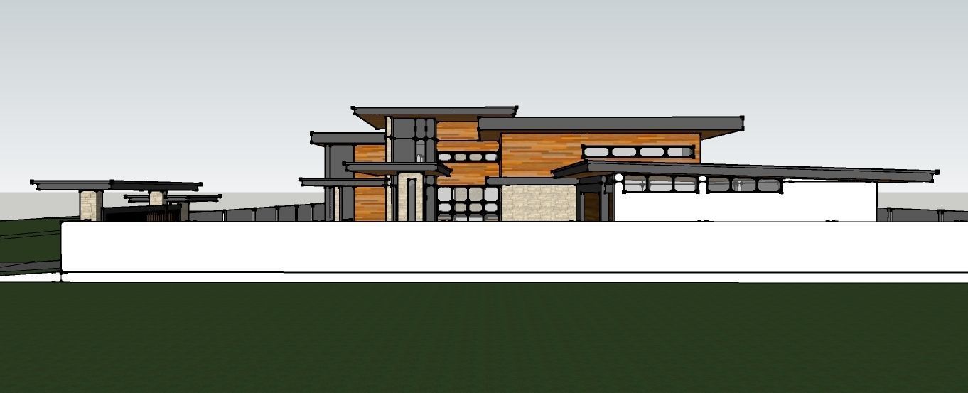 MID-CENTURY MODERN-CONTEMPORARY HOUSE 3D model_4