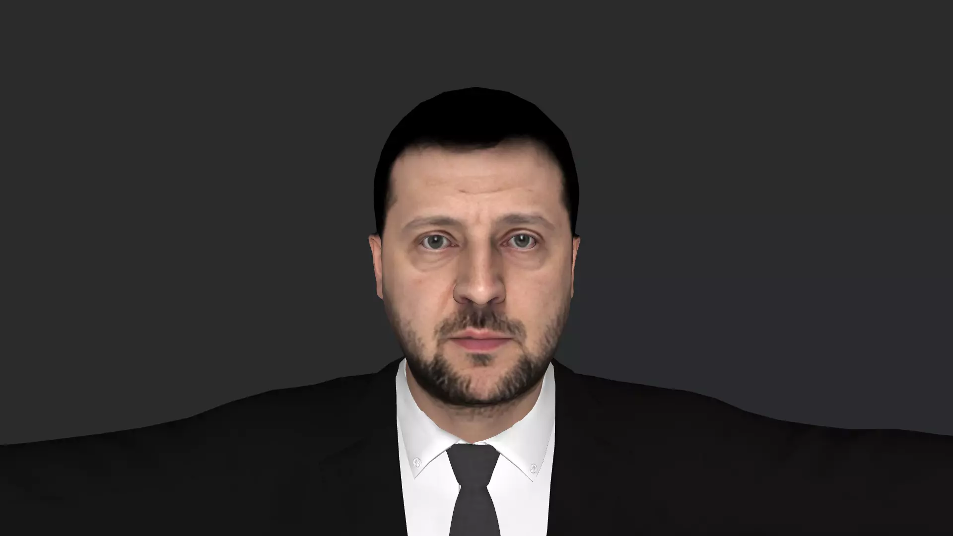 Volodymyr Zelenskyy Hyper Realistic Full Body Rigged Character 3D model_0