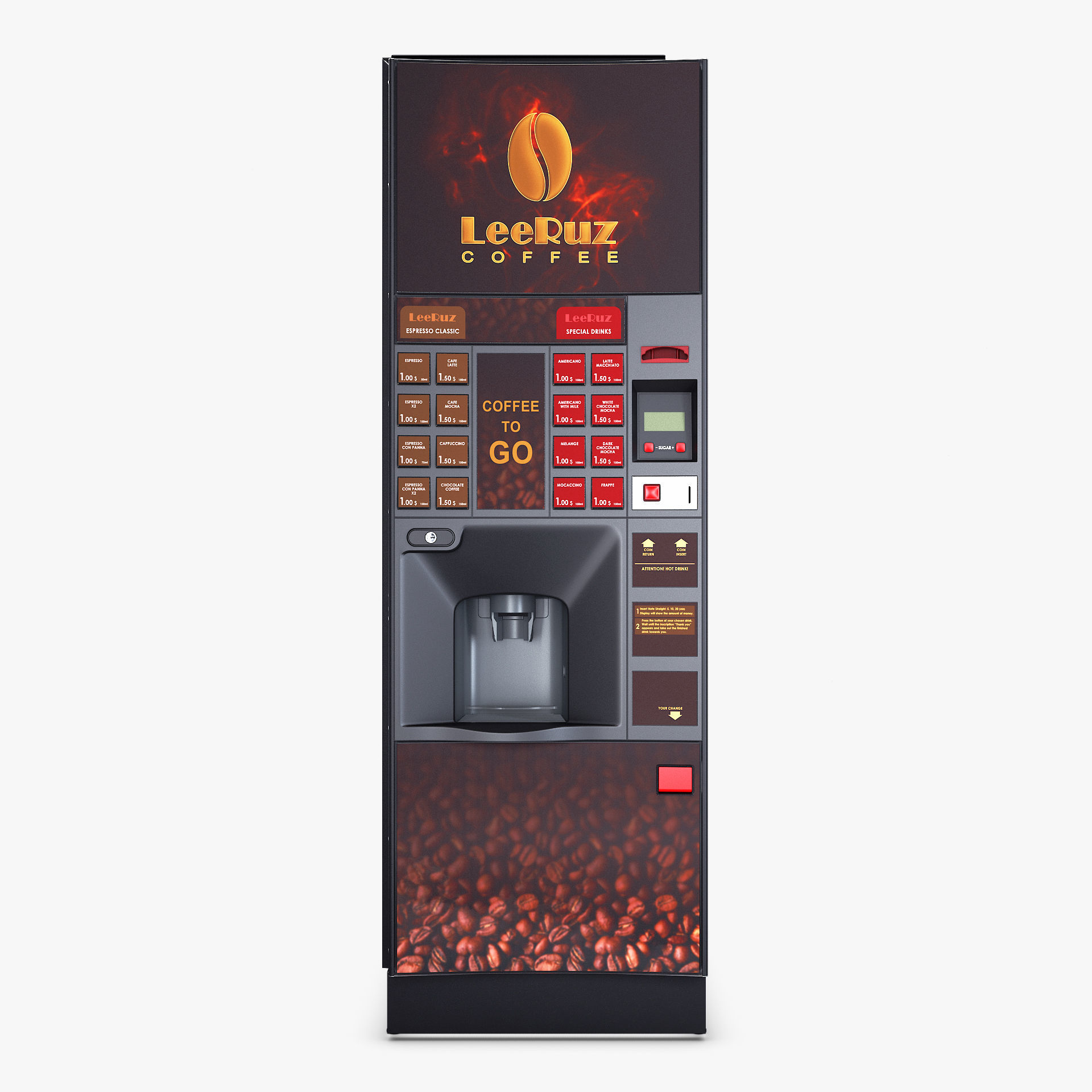 Coffee Vending Machine Luce X1 Pro ES M 1 3D model_4