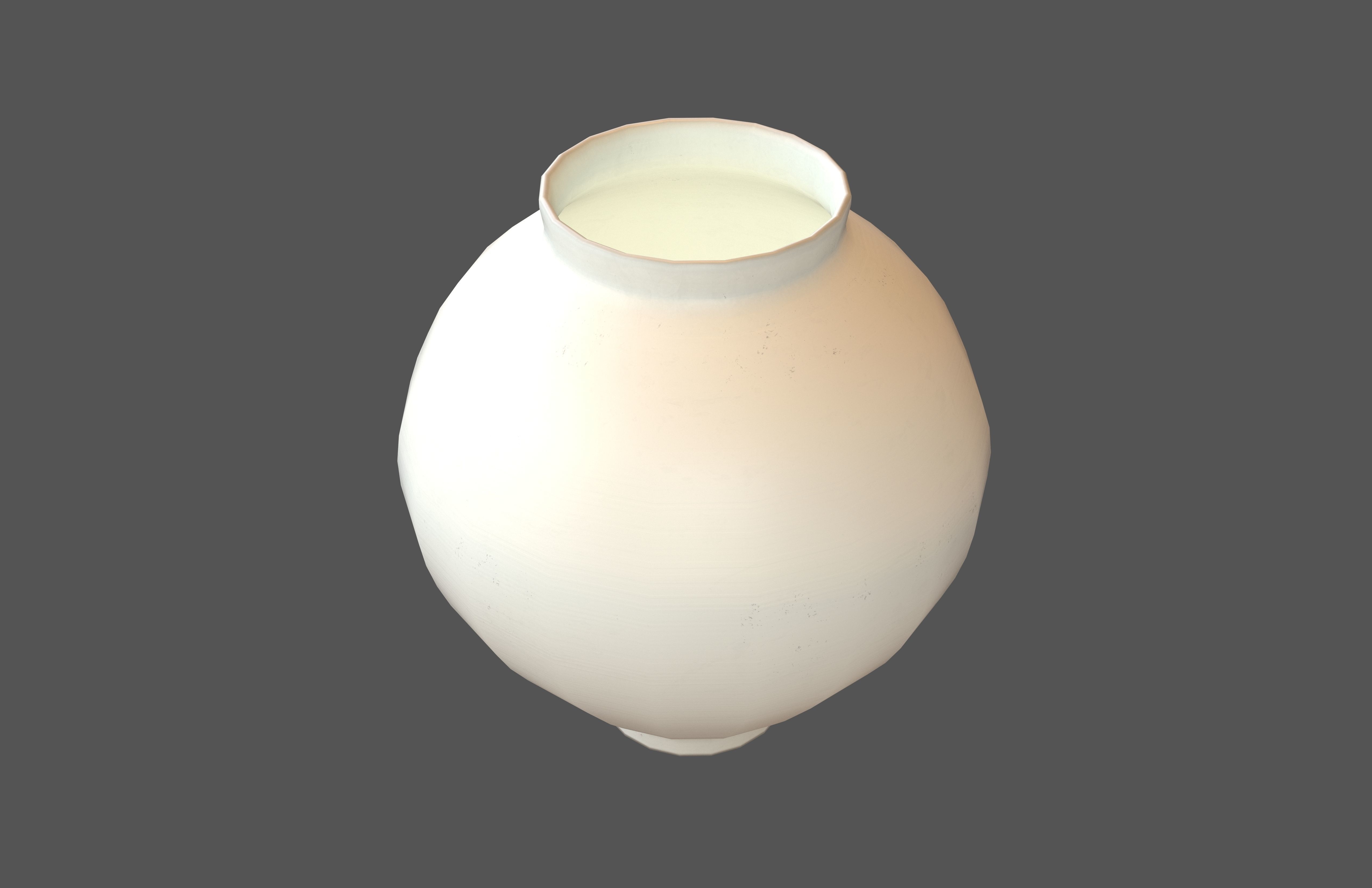 Porcelain Jars V1 001 Low-poly 3D model_1