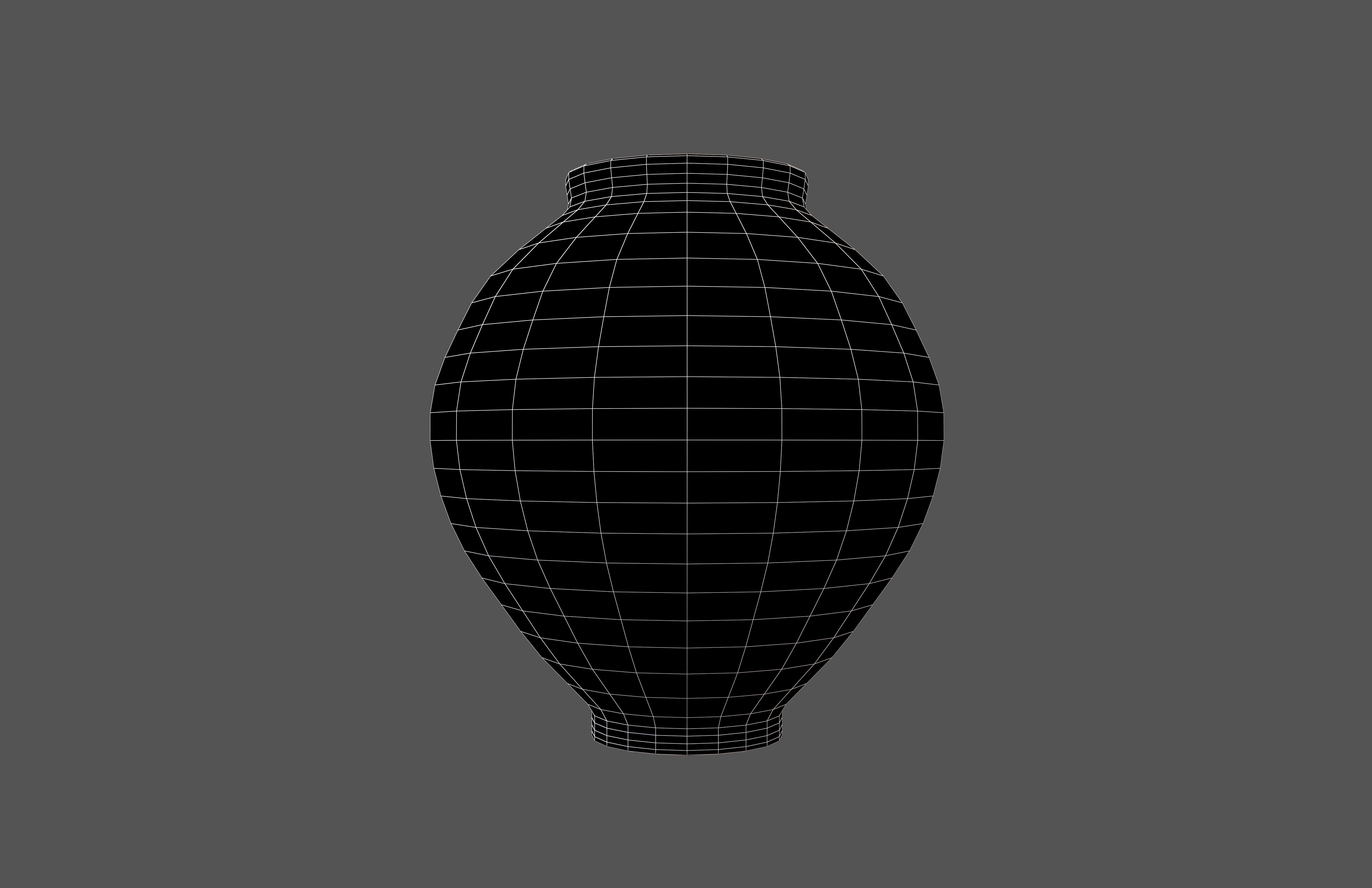 Porcelain Jars V1 002 Low-poly 3D model_5