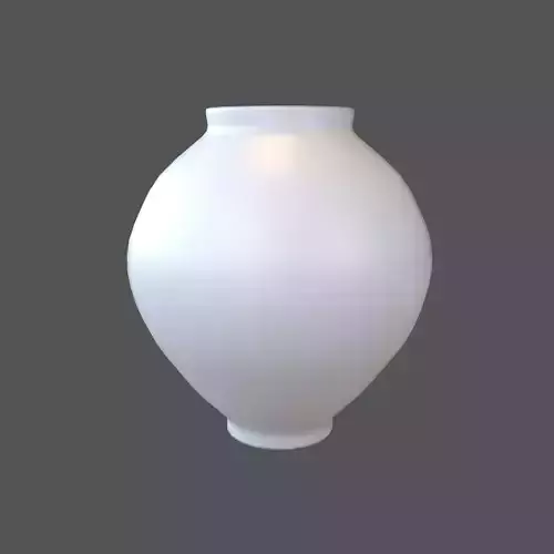 Porcelain Jars V1 002 Low-poly 3D model