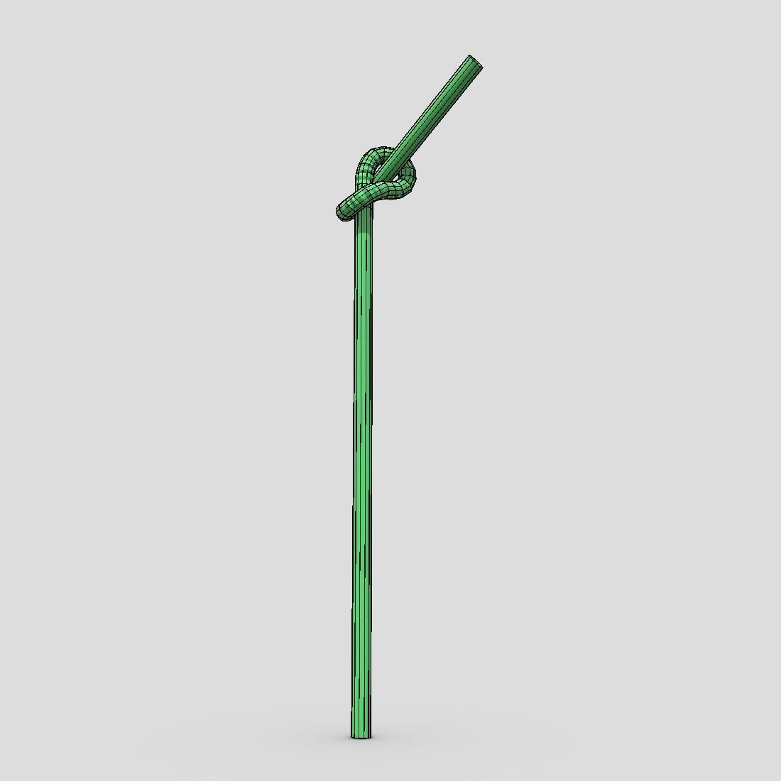 Drinking Straw 3 Low-poly 3D model_12