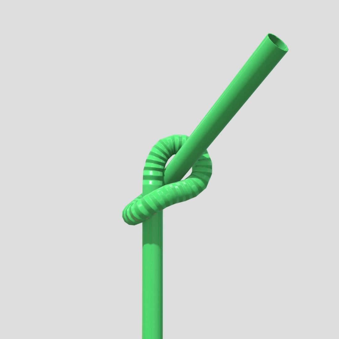 Drinking Straw 3 Low-poly 3D model_13