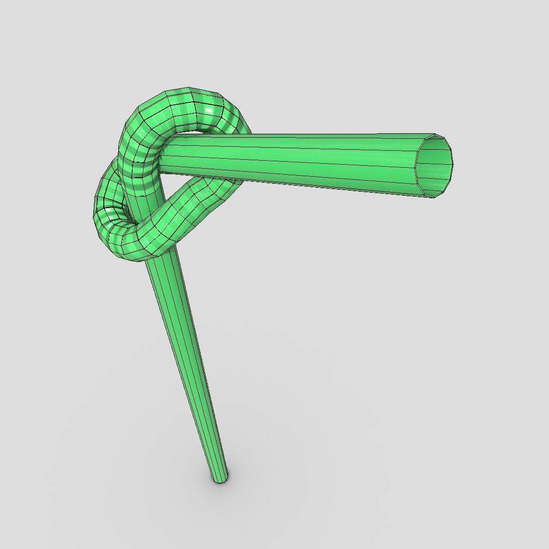 Drinking Straw 3 Low-poly 3D model_8