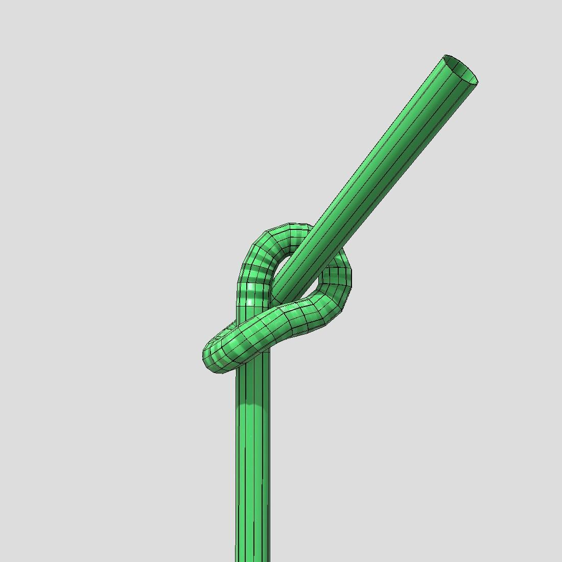 Drinking Straw 3 Low-poly 3D model_14