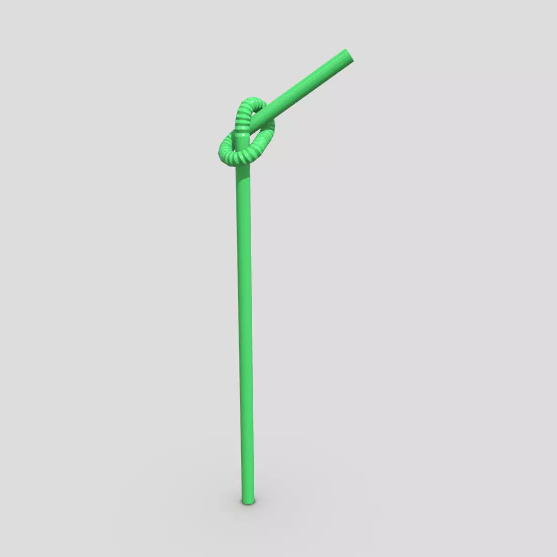 Drinking Straw 3 Low-poly 3D model_0