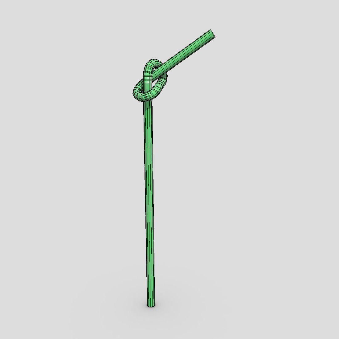 Drinking Straw 3 Low-poly 3D model_2