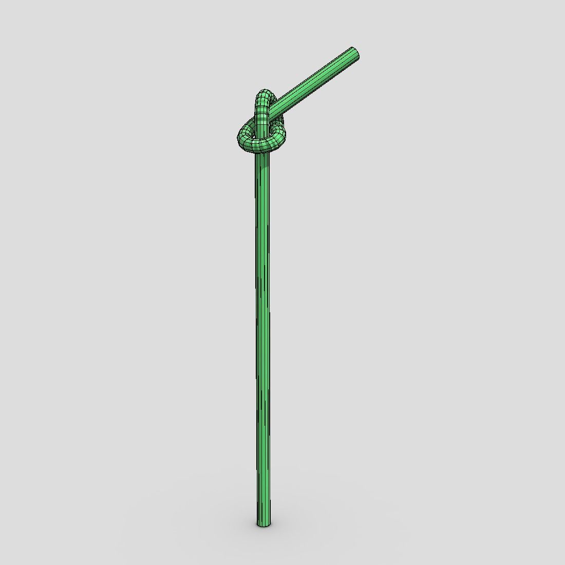 Drinking Straw 3 Low-poly 3D model_4