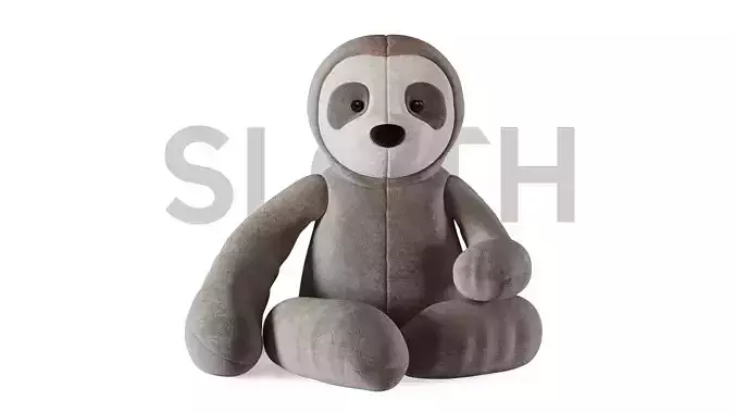 sloth toy 3D model