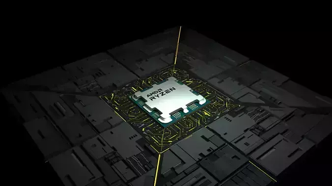 AMD Processor 3D model