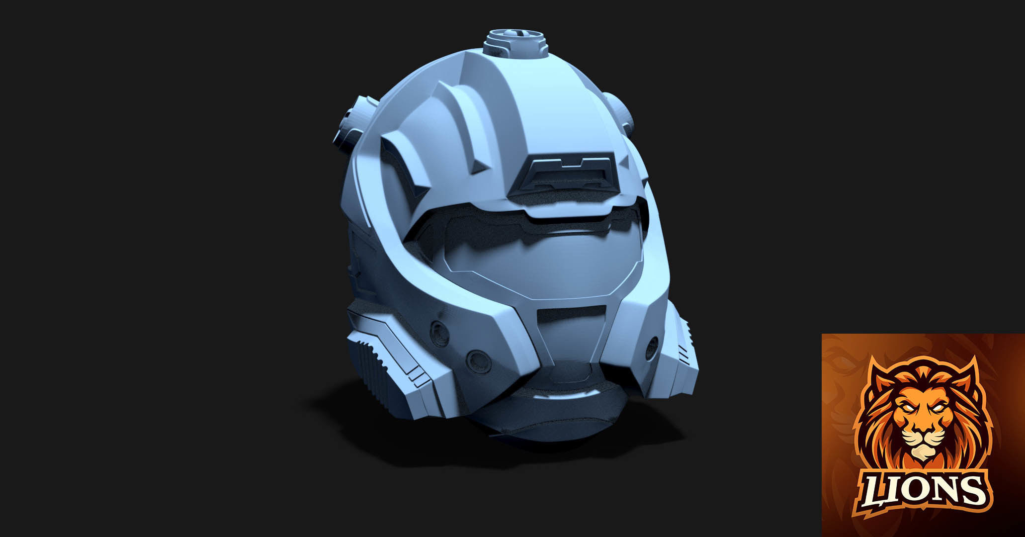 Halo CQB Helmet ready to 3d print 3D model_1