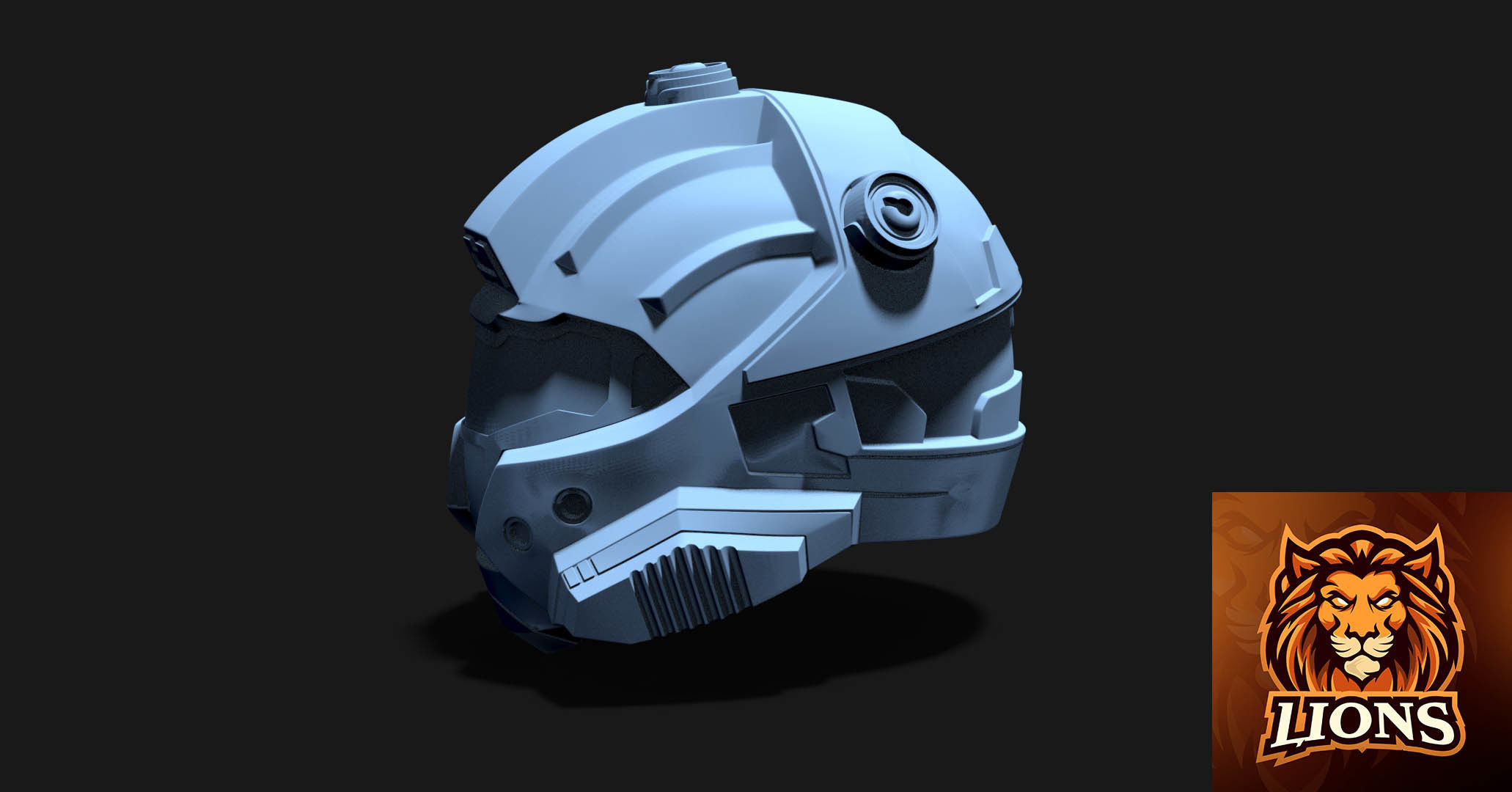 Halo CQB Helmet ready to 3d print 3D model_3